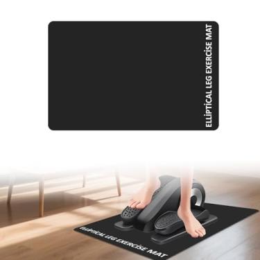 Imagem de Tapete elíptico embaixo da mesa para bicicleta Peloton, pequeno tapete antiderrapante para equipamentos de treino de mesa, protege o piso de madeira, acessório de treinador para bicicleta ergométrica