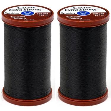 Imagem de Estofamento Thread Coats & Clark Extra Strong Nylon 150 m preto