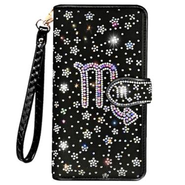 Imagem de LIFUTOPIA Carteiras de estrela de strass brilhantes - Bolsa clutch de pulso brilhante com glitter, Escorpião brilhante