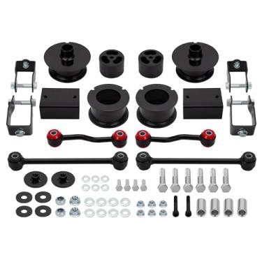 Imagem de Kits de elevação de nivelamento KSP JL, kits de suspensão frontal e traseira de 6,35 cm, adequado para Wrangler 2018-2020 com espaçadores de mola de bobina e pneus de 89 cm