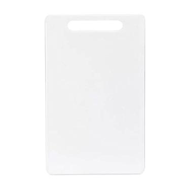 Imagem de Tábua de Cortes Cozinha Plástica Retangular Lisa 22 x 30cm Cor:Branco
