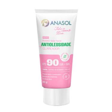 Imagem de Protetor Solar Facial Anasol Antioleosidade e Clareador FPS 90 40g