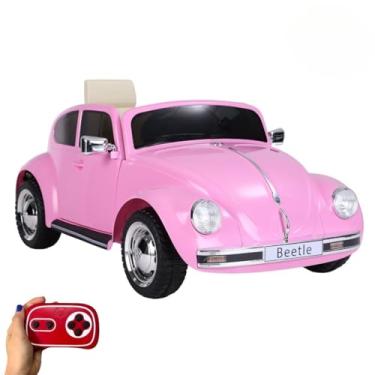 Imagem de MINI CARRO ELÉTRICO INFANTIL VOLKSWAGEN FUSCA BEETLE DUNE 6V ROSA