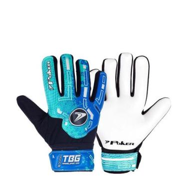 Imagem de Luva de Goleiro Training Poker Basic Junior, Az, Vda, Br, 7