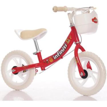 Imagem de Bicicleta Balance Infiniti Kids Aro 12 Vermelha e Branco