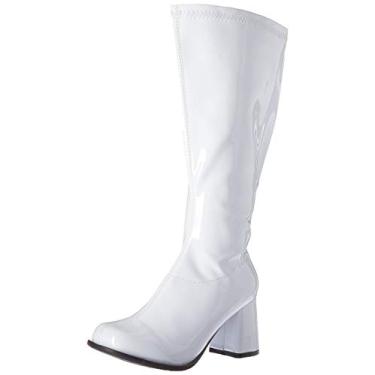 Imagem de Ellie Shoes Bota feminina Gogo-w na altura do joelho, Branco, 6