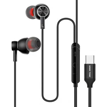 Imagem de Fones De Ouvido Usb C Com Fio C2 Graves Profundos Somic Tone