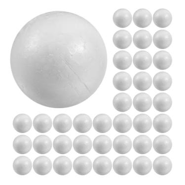 Imagem de DIYEAH 50 Bolas de Espuma Branca, 1,57 Polegadas, Espuma de Poliestireno Artesanal para Projetos Escolares de Artesanato Faça Você Mesmo, Decorações de Natal