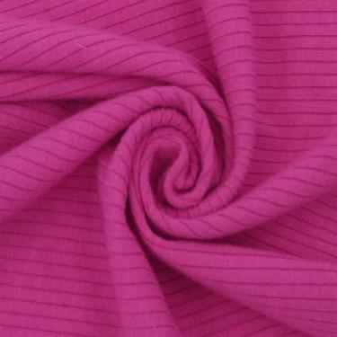 Imagem de Stylish FABRIC Tecido de malha canelada 134,6 cm de largura 4x2 da Yard – Mistura de poliéster rayon elastano – 370 g/m2 – pesado, vestidos elásticos em 4 vias, leggings, loungewear e artesanato de