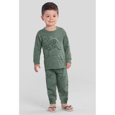 Imagem de Pijama infantil menino de games em puff Brandili