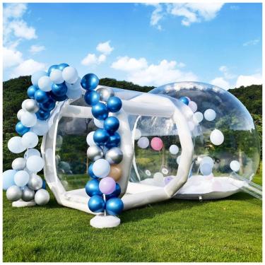 Imagem de Tenda de Bolha Inflável para Crianças, 3m de Diâmetro - Tenda de Cúpula de Bolha Inflável Transparente com Bomba Infladora, Yorkgargen