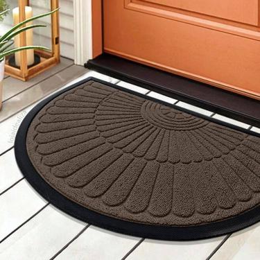 Imagem de 2 Tapete Porta Capacho Naska Meia Lua Antiderrapante 40X60mr