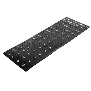Imagem de aqxreight Adesivo de Teclado Francês Adesivo de Teclado de Substituição para PC de Mesa Acessório de Laptop para de Laptop de 17 Polegadas de de de Computador de FrancêsSubstituição