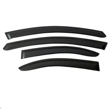 Imagem de GRJQRKHZ Defletor de janela lateral de carro para M&itsubishi Lancer Sedan 2000-2006 Weathershied viseira de porta vento sol proteção chuva janela lateral defletores de vento