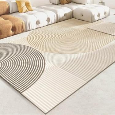 Imagem de Tapete para sala de estar, quarto, sofá simples, mesa de centro, cobertor para cama, tapete simples resistente à sujeira (100 x 200 cm (3,3 x 6,6 pés/SJR-3))