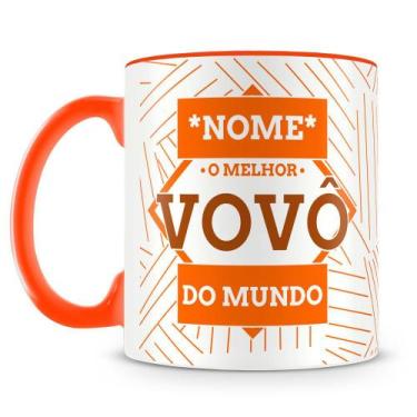 Imagem de Caneca Personalizada O Melhor Vovô do Mundo com Foto e Nome Exclusivos