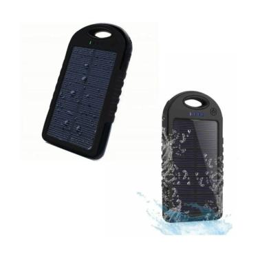 Imagem de Carregador de bateria solar 20000mAh à prova d`água, pacote X2