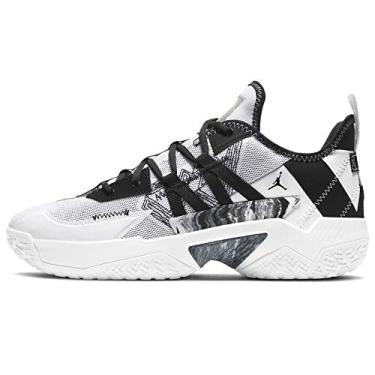 Imagem de Tênis de basquete masculino Jordan One Take Ii Cw2457-100, Branco/preto - cinza lobo, 10.5