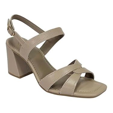 Imagem de Sandália Dakota Salto Bloco Y9992 Capuccino