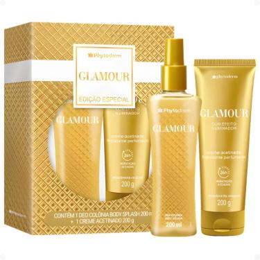 Imagem de Kit Phytoderm Glamour: Body Splash 200ml e Creme Hidratante Acetinado 200g