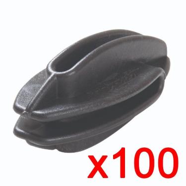 Imagem de Isolador de Canto Castanha Zebu Cor Preto 100 Unidades 329X100