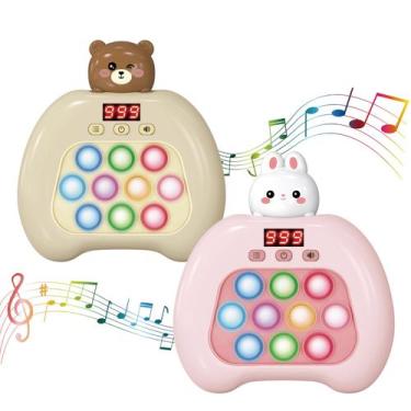 Imagem de Brinquedo portátil Fast Push Pop Fidget YOPYCCD com tela LED marrom