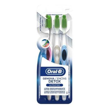 Imagem de Escova Dental Oral-b Gengiva Detox 40 Ultrafina 3 Und