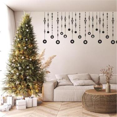 Imagem de Adesivo Decorativo De Natal Guirlanda Para Vitrine Portas Fachadas - P