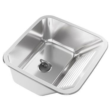 Imagem de Tanque de Embutir Inox Ghel Plus - 550x450x215mm, 30 Litros, Aço Polido