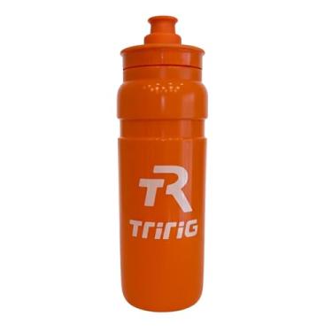 Imagem de TRIRIG Garrafas de água TR para ciclismo laranja de 740 ml com tampa Watergate para acesso fácil e à prova de vazamento - serve para gaiolas de bicicleta padrão para bicicletas de triatlo, academia e