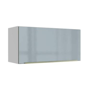 Imagem de Armário Aéreo 70 Cm 1 Porta Branco/cinza Lux Madesa Branco/cinza