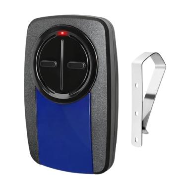 Imagem de XDTKML Controle remoto universal de porta de garagem 380UT 375UT compatível com Chamberlain Liftmaster Linear Genie Wayne Controle remoto de porta de garagem 2 botões azul-1 peça