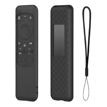 Imagem de Capa De Silicone para Controle Remoto, Compatível com Samsung TV Smart Cu8000 Cu7700 Bn59, Solar (Preto)