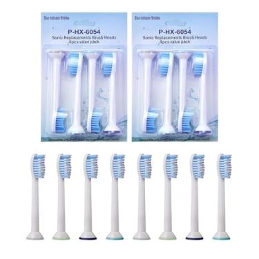 Imagem de (Genérico) Kit Refil Escova de Dente Elétrica 8 Unidades Compatível com Colgate Philips SonicPro e Sonicare