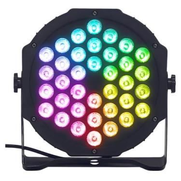 Imagem de Canhão Refletor 36w Led Par 54 Rgb Iluminação Show Dj Dmx Festa - Onis