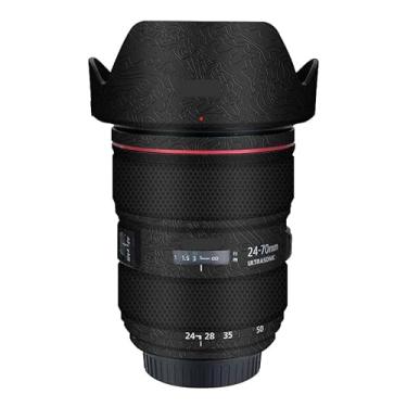 Imagem de EF 24-70 2.8L II Adesivo de lente de câmera antirriscos para Canon EF 24-70 mm F2.8 L II Capa protetora de revestimento (contorno preto brilhante)