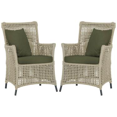 Imagem de Poltronas Igapó Alumínio Pintura Preta Corda Náutica E13 Rami