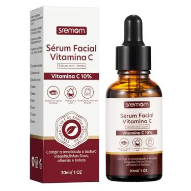 Imagem de Sremom Sérum Facial Vitamina C 10%, Anti-idade, Hidratante, Sérum anti-idade Macia e Iluminada 30ml