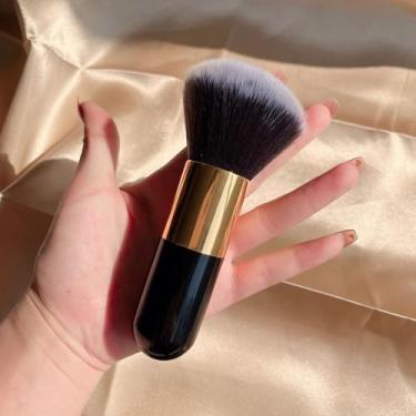 Imagem de 1 pincel de base facial tamanho grande maquiagem pincel macio beleza cosméticos profissionais ferramentas, 15 cm