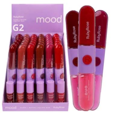 Imagem de Batom e Gloss Líquido Duo LD07 HBF5697 Ruby Rose