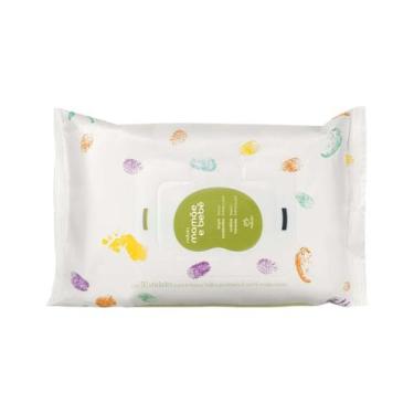 Imagem de Lenço Umedecido Mamãe Bebê Limpa e Hidrata 50 Folhas - Natura