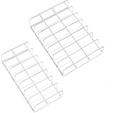 Imagem de Organizador de Paletas de Maquiagem Organizador de Paletas de Sombras Acrílico Organizador de Maquiagem 7 Seções Suporte para Paletas de Sombras (2 pacotes)