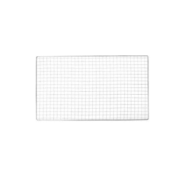 Imagem de HYUERBC Churrasqueira de malha quadrada de malha de aço inoxidável 304 grelhas para churrasco grelha de arame rede de cozimento ferramentas de churrasco 40 * 24 cm cesta de grelhar peixe