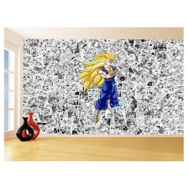 Imagem de Papel De Parede Dragon Ball Goku Vegetto Anime 3,5M Dbz614 - Você Deco