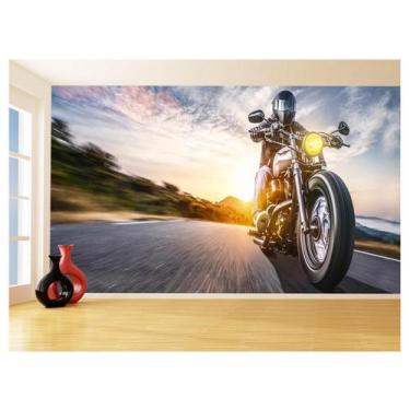 Imagem de Papel De Parede 3D Moto Esporte Viagem Estrada 3,5M Bkm91 - Você Decor