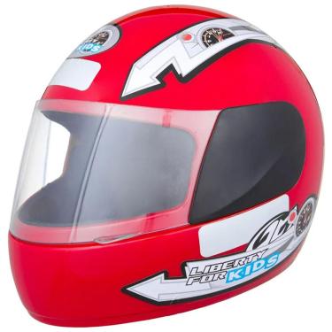 Imagem de Capacete Fechado Pro Tork New Liberty Four Kids Vermelho 54