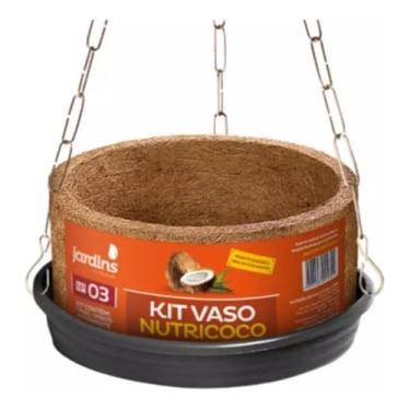 Imagem de Vaso Pendente Para Plantas Fibra de Coco Completo Nutricoco Nutriplan