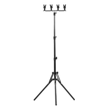 Imagem de Asixxsix Suporte de Microfone, tripé Dobrável Ajustável Em Em Liga de Alumínio que Contém 4 Microfones, Com Braço Removível para Streaming de Podcasting, Gravação de Performances Ao