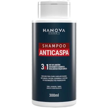 Imagem de Hanova, Shampoo para cabelos, Anticaspa, 300ml, Azul