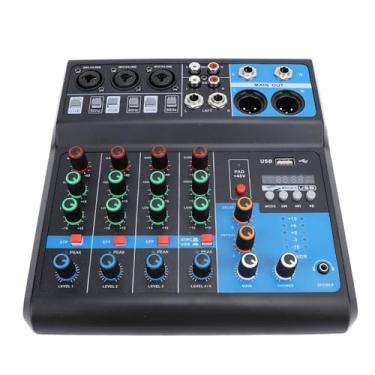Imagem de Generic Mixer de DJ de 5 Canais Com 2 Entradas XLR, Efeitos de Atraso de Reverberação, Compatibilidade USB MP3 para Gravação de Podcast, Jogo Vocal, Produção de Música de Voz (plugue americano)